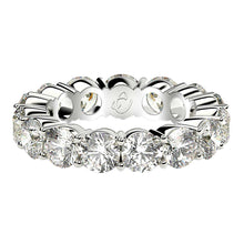 Load image into Gallery viewer, Round Cut Lab Grown Diamond Eternity Ring in 14k White Gold (5 cttw FG/VS2)-1
