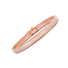 Load image into Gallery viewer, 14k Rose Gold Diamante Flex Bracelet-1
