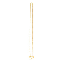 Load image into Gallery viewer, 14k Yellow Gold Elongated Link Paperclip Necklace-2
