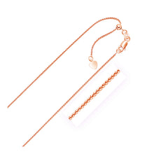 Load image into Gallery viewer, 14k Rose Gold Adjustable Wheat Chain (1.00 mm)-0
