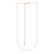 Load image into Gallery viewer, 14k Rose Gold Adjustable Wheat Chain (1.00 mm)-1
