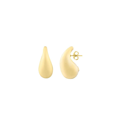 14k Yellow Gold Raindrop Studs-0