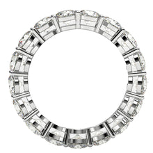 Load image into Gallery viewer, Round Cut Lab Grown Diamond Eternity Ring in 14k White Gold (3 cttw FG/VS2)-2
