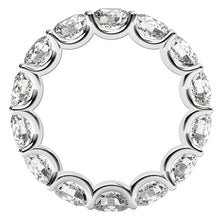 Load image into Gallery viewer, Round Cut Lab Grown Diamond Eternity Ring in 14k White Gold (6 cttw FG/VS2)-2
