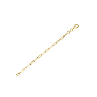 Sterling Silver Gold Plated Paperclip Chain (2.95 mm)-0