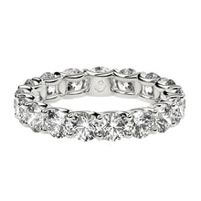 Load image into Gallery viewer, Round Cut Lab Grown Diamond Eternity Ring in 14k White Gold (3 cttw FG/VS2)-1
