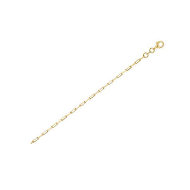 Sterling Silver Gold Plated Paperclip Chain (1.80 mm)-0