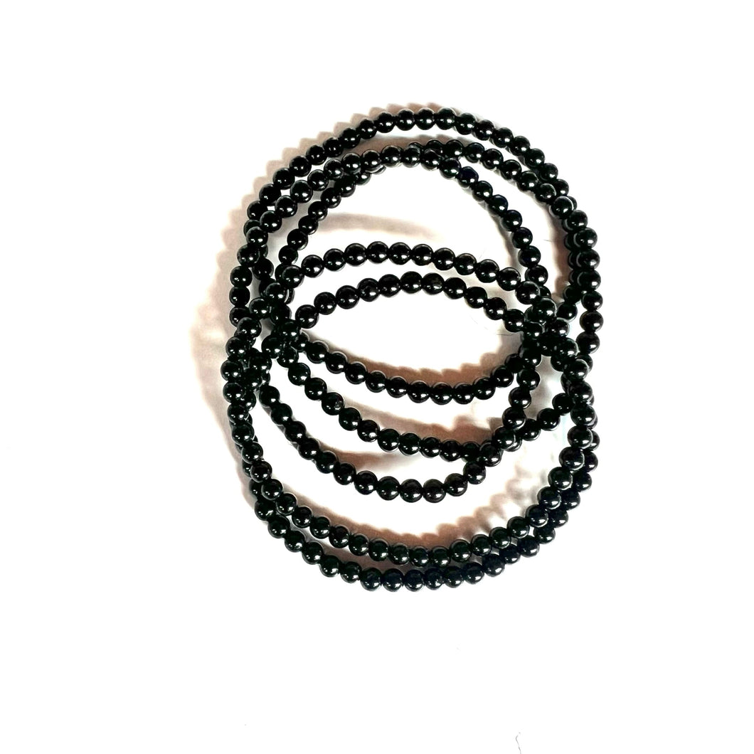 Stackable Black Tourmaline Bracelet-0