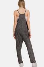Load image into Gallery viewer, Zenana Washed Spaghetti Straps Overalls with Pockets
