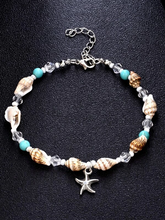 Load image into Gallery viewer, Multi Beads and Shell Mix Anklet Ankle Bracelet - Starfish

