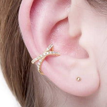 Load image into Gallery viewer, CZ Cross Ear Cuff
