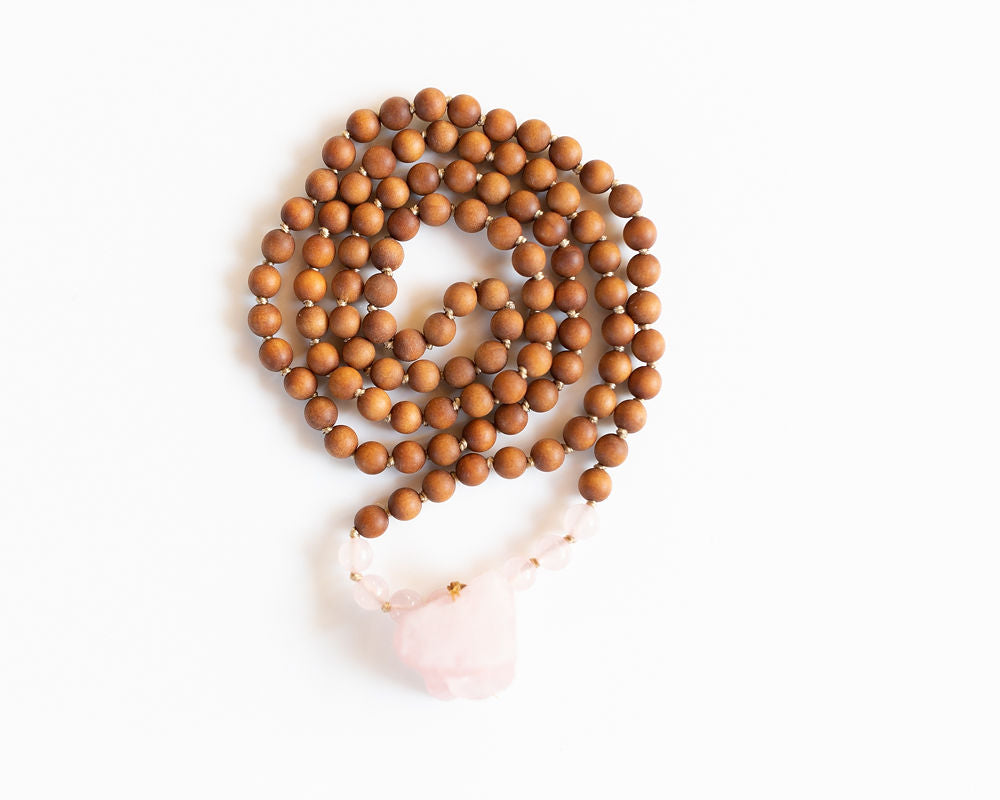 Calm Heart Mala Rose Quartz