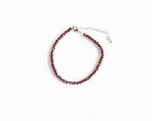 Load image into Gallery viewer, Dainty Garnet Gemstone Bracelet
