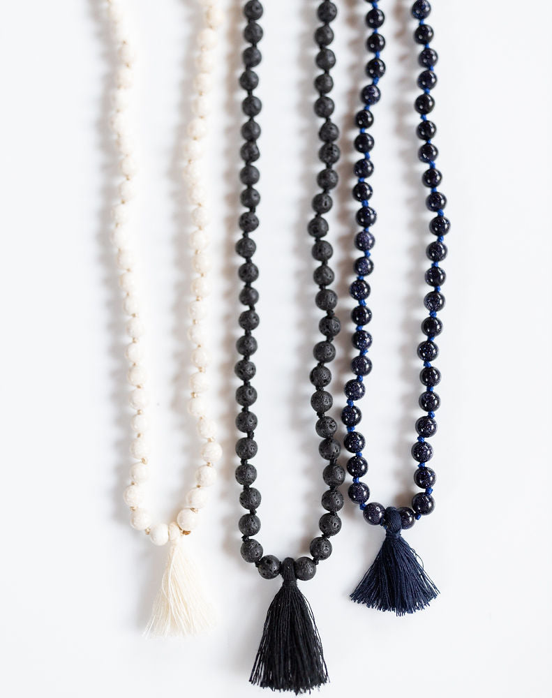 Lava Mala Short Tassel