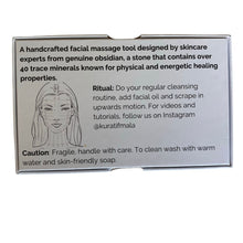 Load image into Gallery viewer, Black Obsidian Gua Sha Face Tool
