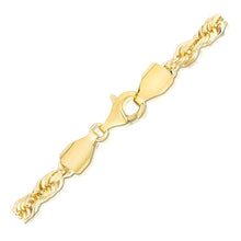 Load image into Gallery viewer, 5.0mm 14k Yellow Gold Solid Diamond Cut Rope Chain
