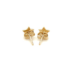 Load image into Gallery viewer, 14k Yellow Gold Post Earrings with Stars
