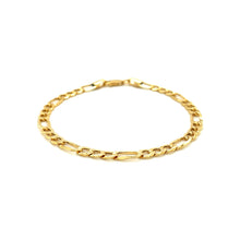 Load image into Gallery viewer, 4.6mm 14k Yellow Gold Lite Figaro Bracelet
