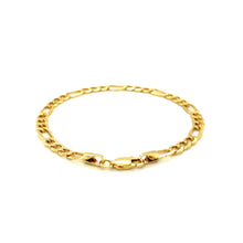 Load image into Gallery viewer, 4.6mm 14k Yellow Gold Lite Figaro Bracelet
