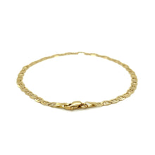 Load image into Gallery viewer, 3.2mm 14k Yellow Gold Mariner Link Anklet
