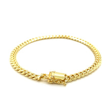 Load image into Gallery viewer, 5.0mm 14k Yellow Gold Classic Miami Cuban Solid Bracelet
