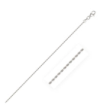 Load image into Gallery viewer, 10k White Gold Solid Diamond Cut Rope Chain 1.5mm
