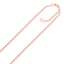 Load image into Gallery viewer, 14k Rose Gold Adjustable Popcorn Chain 1.3mm
