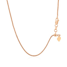 Load image into Gallery viewer, 14k Rose Gold Adjustable Popcorn Chain 1.3mm
