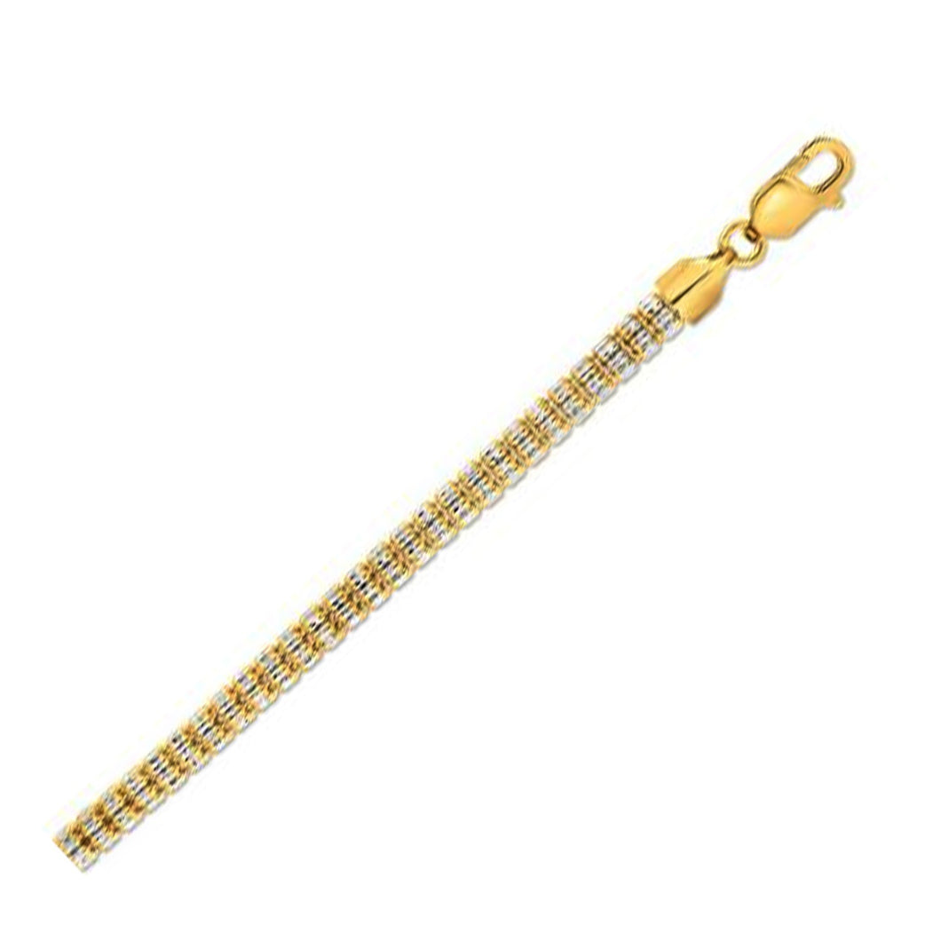 Ice Barrel Chain Bracelet in 14k Yellow Gold (4.25 mm)-0