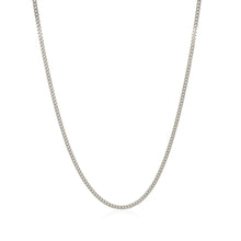 Load image into Gallery viewer, 10k White Gold Gourmette Chain 1.5mm
