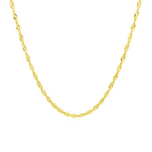 Load image into Gallery viewer, 10k Yellow Gold Singapore Chain 1.5mm
