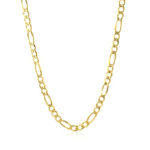 Load image into Gallery viewer, 3.7mm 10K Yellow Gold Solid Figaro Chain-1
