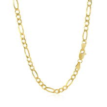 Load image into Gallery viewer, 3.7mm 10K Yellow Gold Solid Figaro Chain-2
