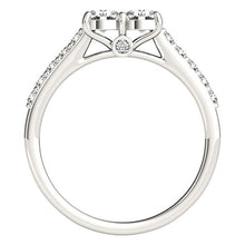 Load image into Gallery viewer, 14k White Gold Round Two Stone Diamond Ring (3/4 cttw)
