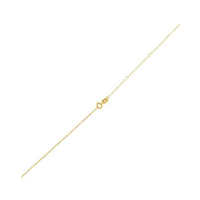 Adjustable Cable Chain in 14k Yellow Gold (1.0mm)-0