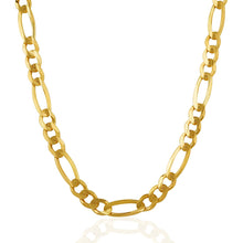 Load image into Gallery viewer, 6.6mm 10K Yellow Gold Solid Figaro Chain-1
