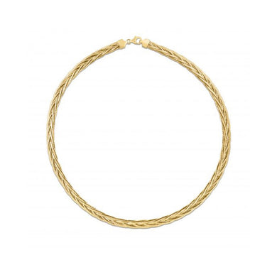 14k Yellow Gold Rapunzel Woven Necklace-0