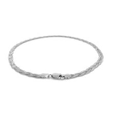 Load image into Gallery viewer, 3.5mm 14k White Gold Braided Bracelet
