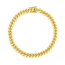 Load image into Gallery viewer, 7.0mm 10k Yellow Gold Classic Miami Cuban Solid Bracelet-1
