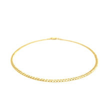 Load image into Gallery viewer, 2.5mm 14k Yellow Gold Curb Link Anklet
