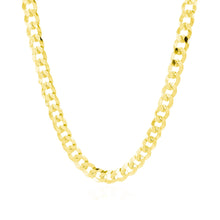 Load image into Gallery viewer, 5.7mm 14k Yellow Gold Solid Curb Chain
