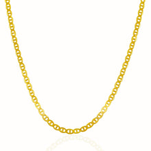 Load image into Gallery viewer, 3.2mm 14k Yellow Gold Mariner Link Chain
