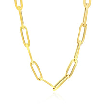 Load image into Gallery viewer, 14K Yellow Gold Wide Paperclip Chain (6.1mm)
