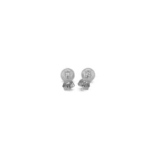 Load image into Gallery viewer, 14k White Gold Classic Round Stud Earrings (6.0 mm)
