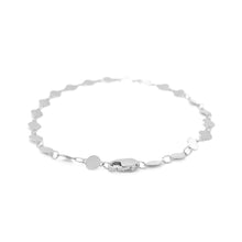 Load image into Gallery viewer, 14k White Gold Bracelet with Polished Circles
