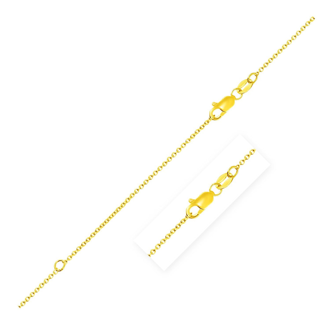 Extendable Cable Chain in 18k Yellow Gold (1.0mm)-0