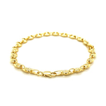 Load image into Gallery viewer, 4.7mm 14k Yellow Gold Puffed Mariner Link Bracelet
