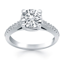 Load image into Gallery viewer, 14k White Gold Trellis Diamond Engagement Ring
