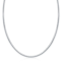 Load image into Gallery viewer, Sterling Silver Classic Omega Chain Necklace (3.0mm)
