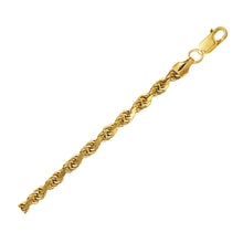 Load image into Gallery viewer, 4.0mm 10K Yellow Gold Lite Hollow Diamond Cut Rope Chain-0
